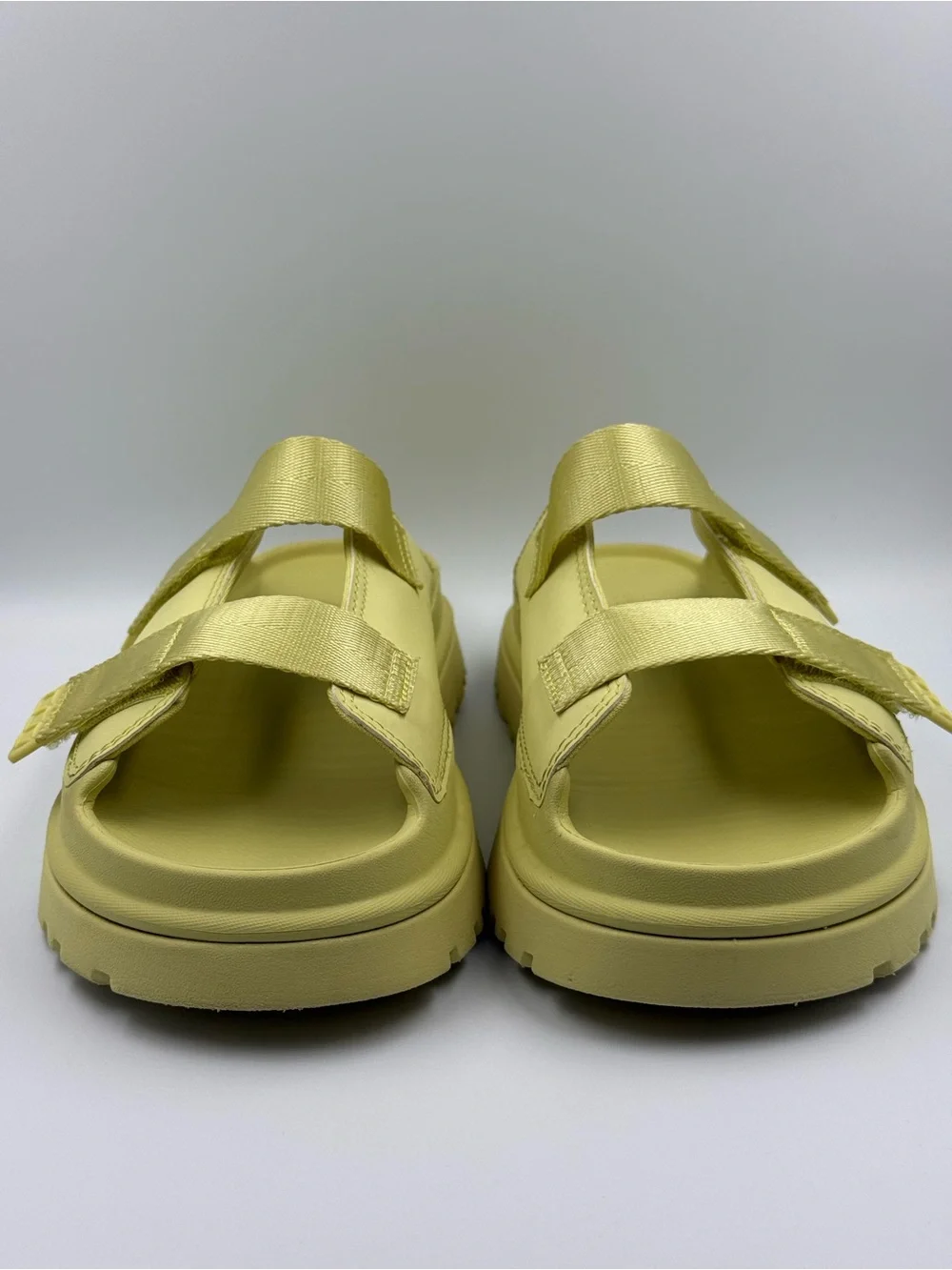 UGG Yellow Goldenglow Sandals Double Strap Big Girl Size 6 or Women’s 7.5/8